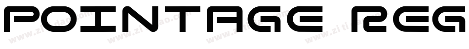 Pointage Regular字体转换